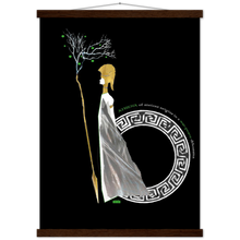 Load image into Gallery viewer, Ancient Origins Matte Paper Poster & Hanger - Athena Black