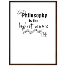 Load image into Gallery viewer, Ancient Origins Matte Paper Wooden Framed Poster - Philosophy Words Dark