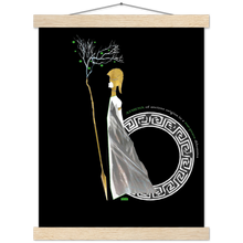 Load image into Gallery viewer, Ancient Origins Matte Paper Poster & Hanger - Athena Black