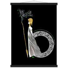 Load image into Gallery viewer, Ancient Origins Matte Paper Poster & Hanger - Athena Black