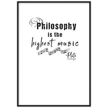 Load image into Gallery viewer, Ancient Origins Matte Paper Wooden Framed Poster - Philosophy Words Dark