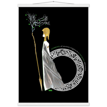Load image into Gallery viewer, Ancient Origins Matte Paper Poster & Hanger - Athena Black