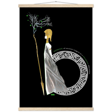 Load image into Gallery viewer, Ancient Origins Matte Paper Poster & Hanger - Athena Black