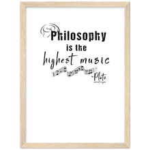 Load image into Gallery viewer, Ancient Origins Matte Paper Wooden Framed Poster - Philosophy Words Dark