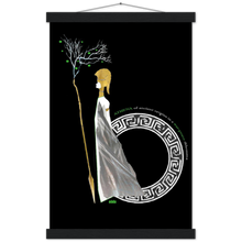 Load image into Gallery viewer, Ancient Origins Matte Paper Poster & Hanger - Athena Black