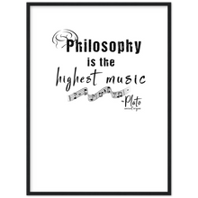 Load image into Gallery viewer, Ancient Origins Matte Paper Wooden Framed Poster - Philosophy Words Dark