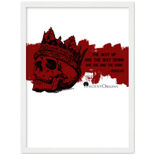 Load image into Gallery viewer, Ancient Origins Matte Paper Wooden Framed Poster - Hearclitus Quote