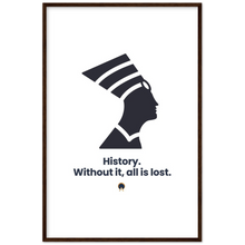 Load image into Gallery viewer, Ancient Origins Matte Paper Wooden Framed Poster - Egypt Quote