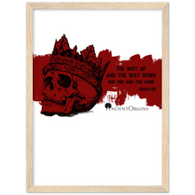Load image into Gallery viewer, Ancient Origins Matte Paper Wooden Framed Poster - Hearclitus Quote