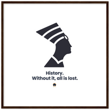 Load image into Gallery viewer, Ancient Origins Matte Paper Wooden Framed Poster - Egypt Quote