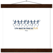 Load image into Gallery viewer, Ancient Origins Matte Paper Poster & Hanger - Live as Play Skeletons