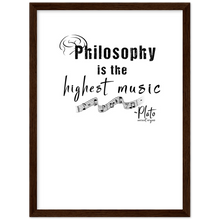 Load image into Gallery viewer, Ancient Origins Matte Paper Wooden Framed Poster - Philosophy Words Dark