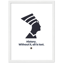 Load image into Gallery viewer, Ancient Origins Matte Paper Wooden Framed Poster - Egypt Quote