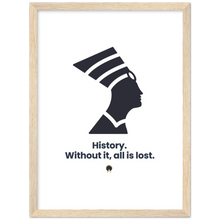 Load image into Gallery viewer, Ancient Origins Matte Paper Wooden Framed Poster - Egypt Quote