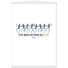 Load image into Gallery viewer, Ancient Origins Matte Paper Poster & Hanger - Live as Play Skeletons