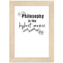 Load image into Gallery viewer, Ancient Origins Matte Paper Wooden Framed Poster - Philosophy Words Dark
