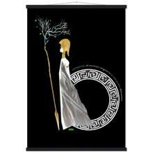 Load image into Gallery viewer, Ancient Origins Matte Paper Poster & Hanger - Athena Black