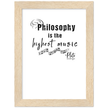 Load image into Gallery viewer, Ancient Origins Matte Paper Wooden Framed Poster - Philosophy Words Dark