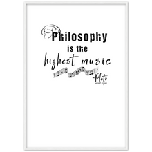 Load image into Gallery viewer, Ancient Origins Matte Paper Wooden Framed Poster - Philosophy Words Dark