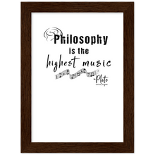 Load image into Gallery viewer, Ancient Origins Matte Paper Wooden Framed Poster - Philosophy Words Dark