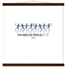 Load image into Gallery viewer, Ancient Origins Matte Paper Poster & Hanger - Live as Play Skeletons