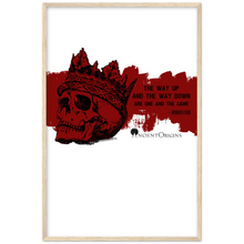 Load image into Gallery viewer, Ancient Origins Matte Paper Wooden Framed Poster - Hearclitus Quote