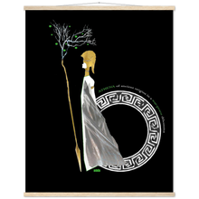 Load image into Gallery viewer, Ancient Origins Matte Paper Poster & Hanger - Athena Black