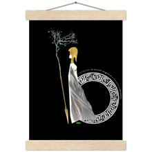 Load image into Gallery viewer, Ancient Origins Matte Paper Poster & Hanger - Athena Black
