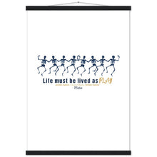 Load image into Gallery viewer, Ancient Origins Matte Paper Poster & Hanger - Live as Play Skeletons