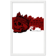 Load image into Gallery viewer, Ancient Origins Matte Paper Wooden Framed Poster - Hearclitus Quote