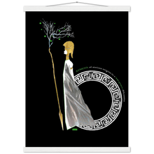 Load image into Gallery viewer, Ancient Origins Matte Paper Poster & Hanger - Athena Black