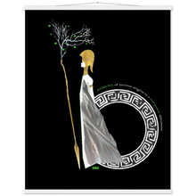 Load image into Gallery viewer, Ancient Origins Matte Paper Poster & Hanger - Athena Black