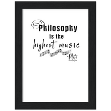 Load image into Gallery viewer, Ancient Origins Matte Paper Wooden Framed Poster - Philosophy Words Dark