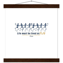 Load image into Gallery viewer, Ancient Origins Matte Paper Poster & Hanger - Live as Play Skeletons