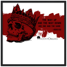 Load image into Gallery viewer, Ancient Origins Matte Paper Wooden Framed Poster - Hearclitus Quote