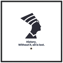 Load image into Gallery viewer, Ancient Origins Matte Paper Wooden Framed Poster - Egypt Quote