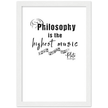 Load image into Gallery viewer, Ancient Origins Matte Paper Wooden Framed Poster - Philosophy Words Dark