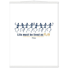 Load image into Gallery viewer, Ancient Origins Matte Paper Poster & Hanger - Live as Play Skeletons