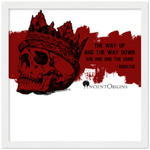 Load image into Gallery viewer, Ancient Origins Matte Paper Wooden Framed Poster - Hearclitus Quote