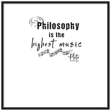 Load image into Gallery viewer, Ancient Origins Matte Paper Wooden Framed Poster - Philosophy Words Dark