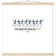 Load image into Gallery viewer, Ancient Origins Matte Paper Poster & Hanger - Live as Play Skeletons