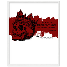 Load image into Gallery viewer, Ancient Origins Matte Paper Wooden Framed Poster - Hearclitus Quote