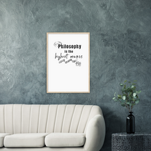 Load image into Gallery viewer, Ancient Origins Matte Paper Wooden Framed Poster - Philosophy Words Dark