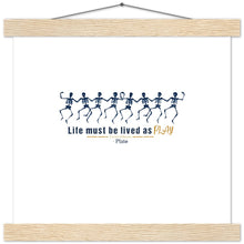 Load image into Gallery viewer, Ancient Origins Matte Paper Poster & Hanger - Live as Play Skeletons