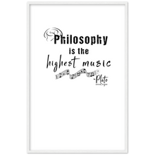 Load image into Gallery viewer, Ancient Origins Matte Paper Wooden Framed Poster - Philosophy Words Dark