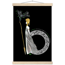 Load image into Gallery viewer, Ancient Origins Matte Paper Poster & Hanger - Athena Black