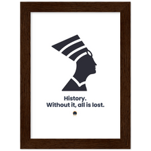 Load image into Gallery viewer, Ancient Origins Matte Paper Wooden Framed Poster - Egypt Quote