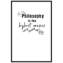 Load image into Gallery viewer, Ancient Origins Matte Paper Wooden Framed Poster - Philosophy Words Dark