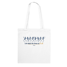 Load image into Gallery viewer, Ancient Origins Tote Bag - Life as Play Skeleton