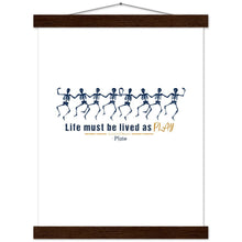 Load image into Gallery viewer, Ancient Origins Matte Paper Poster & Hanger - Live as Play Skeletons